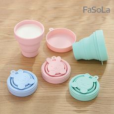 【FaSoLa】食品級FDA鉑金矽膠多功能摺疊杯