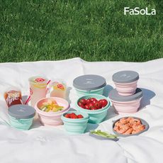 Fasola食品級FDA鉑金矽膠多功能摺疊碗(1000ml)