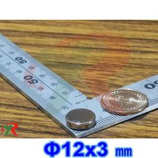 高精度強磁力 工業等級 釹鐵硼 強力磁鐵 強磁 12X3 mm