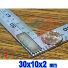 高精度強磁力 工業等級 釹鐵硼 強力磁鐵 強磁 30X10X2mm