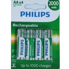 Philips 飛利浦 充電電池  鎳氫電池 3號電池 4號電池  4顆入