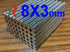 高精度強磁力 工業等級 釹鐵硼 強力磁鐵 強磁 8X3