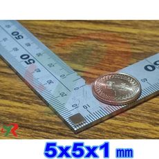 高精度強磁力 工業等級 釹鐵硼 強力磁鐵 強磁 5x5x1 mm