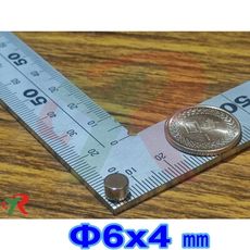 高精度強磁力 工業等級 釹鐵硼 強力磁鐵 強磁 6X4 mm