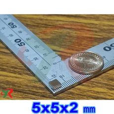 高精度強磁力 工業等級 釹鐵硼 強力磁鐵 強磁 5x5x2 mm