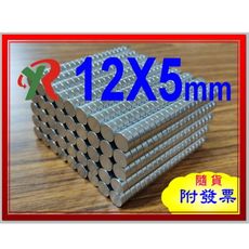 高精度強磁力 工業等級 釹鐵硼 強力磁鐵 強磁 12X5 mm