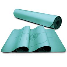 【LOG YOGA 樂格】PU環保天然橡膠 專業款瑜珈墊0.5cm -藍色