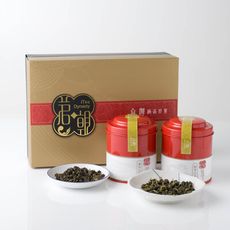 iTea我茶 茗朝茶葉禮盒 清香阿里山高山茶100克+濃香凍頂烏龍茶100克 罐裝 禮盒