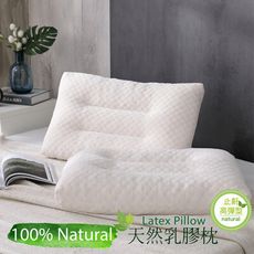 【現貨】100%天然乳膠枕 止鼾高彈型 防蹣 抗菌 舒適 透氣 枕心 枕頭