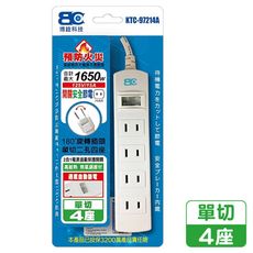 博銓科技 KTC97214/15A/1.5M 一開4插延長線 SIN9620 延長線