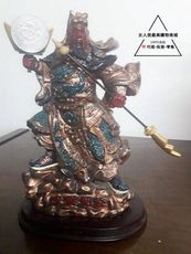 關公 / 關聖帝君 / 文武財神 / 二手擺件 / 可多變化財神 / 非木雕 高度26cm