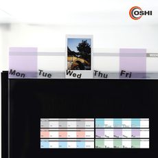 OSHI｜辦公用品 透明螢幕留言記事備忘板-週計畫 便條紙便利貼留言夾 歐士夾心備忘板