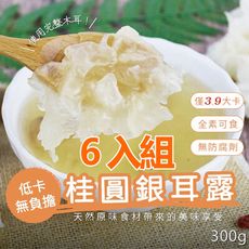 【初誠良物】桂圓銀耳露 300g/ 包 全素可食 常溫配送_6入組