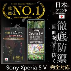 【INGENI】Sony Xperia 5 V 日規旭硝子玻璃保護貼 (全滿版 黑邊 晶細霧面)