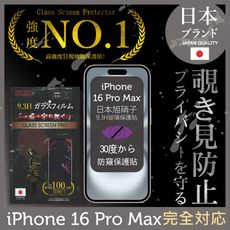 iPhone 16 Pro Max  防窺 保護貼 六代滿版黑邊日規旭硝子玻璃保護貼【INGENI】