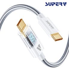 SuperV RT4 100W Type-C to C 數顯快速充電線(120cm)