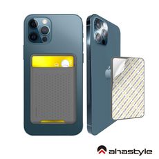 AHAStyle iPhone 矽膠3M背膠卡套 可裝兩卡