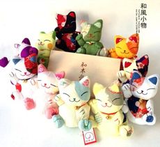 招財貓布藝擺件 招財貓吊飾品