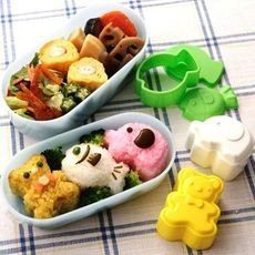 日本 小熊小魚小象飯團模   想購了超級小物