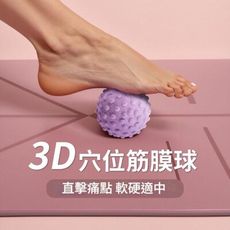 【迷你按摩師】3D穴位舒壓筋膜球 2入組(瑜珈 按摩 肌肉放鬆 經絡)