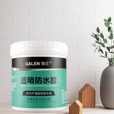 【GALEN】高效透明止漏防水膠300g 附贈塗刷 室內外｜牆面｜窗戶｜地面專用