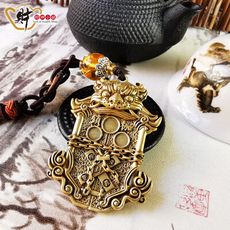【財神小舖】夯枷代刑枷鎖吊飾-消災解厄款《含開光》【DSZ-5555】