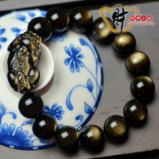 【財神小舖】金曜石貔貅手鍊14mm(旺財)【SP1014】