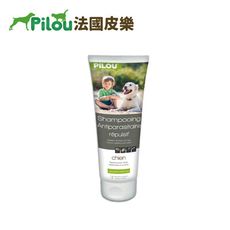 【法國皮樂Pilou】第二代加強配方-非藥用不殘留配方除蚤蝨洗毛精(犬用) 250ml