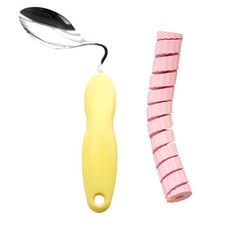 《獨立用餐組》捲捲海綿條+ 可彎式湯匙/老人餐具/銀髮餐具/輔助餐具【樂活動】