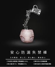 《2件更優惠》安心防漏失禁褲-男(100cc)/輕失禁/輕度滲尿/水洗重複使用/日本製造【樂活動】