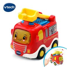 英國【Vtech】嘟嘟聲光互動車-消防車