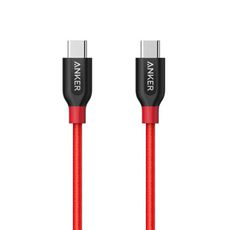 Anker PowerLine+ USB-C to USB-C 2.0 傳輸充電線 90CM(紅色)