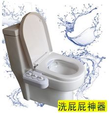 日式簡易多功能環保節能洗屁股免插電免治馬桶座(冷熱型)