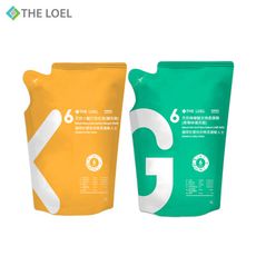 THE LOEL 優惠-天然洗衣柔軟2件組合【抗菌小蘇打洗衣液+衣物柔順劑 (青檸味)】(補充裝)