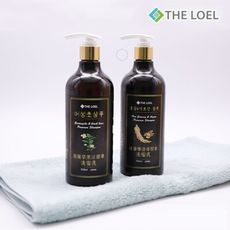 THE LOEL 紅蔘摩洛哥堅果油(滋潤型)/魚腥草黑豆精華(清爽型)洗髮乳-500ml