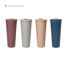 【MASIONS 美心】手搖陶瓷不鏽鋼真空保溫杯吸管杯大容量(820ml)-贈環保隨行三件組