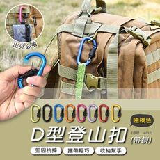 D型掛勾/鋁合金登山扣/D型扣環/露營掛勾/帶鎖登山扣/置物掛勾/鑰匙圈/型號:H202【FAV】