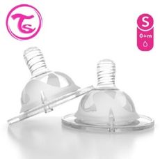 【Twistshake】瑞典時尚彩虹奶瓶-矽膠圓孔奶嘴頭S / 奶嘴口徑0.3mm(2入)