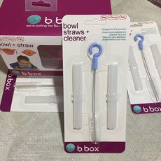 澳洲b.box吸管碗替换装 配件套装三合一吸管碗带吸管刷