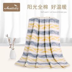 AUSTTBABY嬰兒蓋毯純棉新生兒毯子六層紗布四季寶寶加厚抱毯