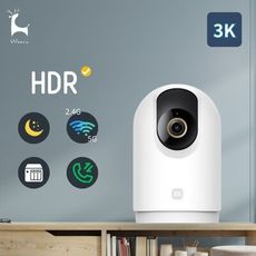 小米 米家智慧攝影機3Pro雲台版 超微光全彩夜視 HDR 3K高畫質 雙頻 360度全景 雙向語音