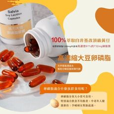 【Salvia】高濃度活力大豆卵磷脂膠囊-幫助分解促進新陳代謝