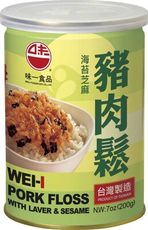 【味一食品】海苔芝麻豬肉鬆200G(易開罐)(雙潔淨認證)