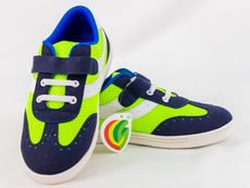 【TOE拇指小舖】LS KIDS 兒童運動鞋 兒童靴子  倉庫庫存品A運動鞋(藍亮綠)