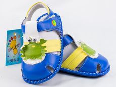 【TOE拇指小舖】LS KIDS 幼兒學步鞋 倉庫庫存品N涼鞋(藍綠蟹)