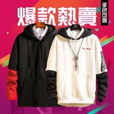 內刷毛保暖修身簡約連帽T恤(Y38+Y43)
