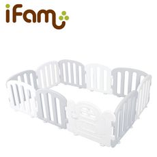 【韓國iFam】簡約風遊戲圍欄-灰白色