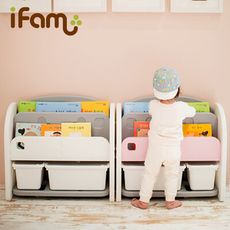 【韓國iFam】白色書架收納組 〈白色收納盒x2〉