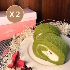 【媚力泊咖啡】抹茶紅豆栗子捲  2條入