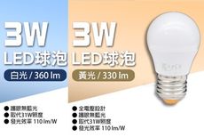 【艾沛斯】 3W LED燈泡E27 多入任選組